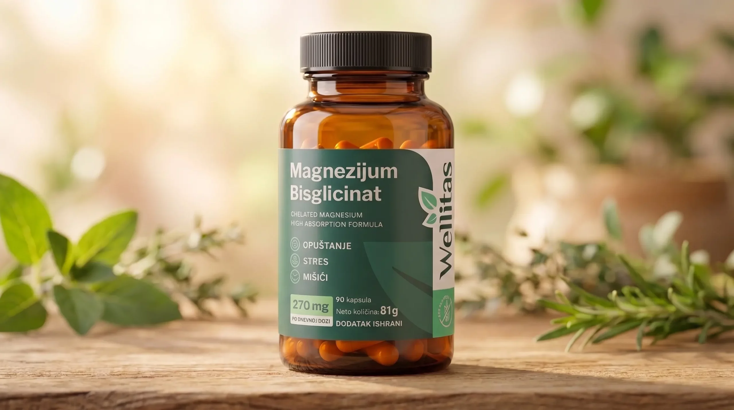 Wellitas magnezijum bisglicinat je pažljivo odabrana formula koja će vam pružiti neophodnu podršku.